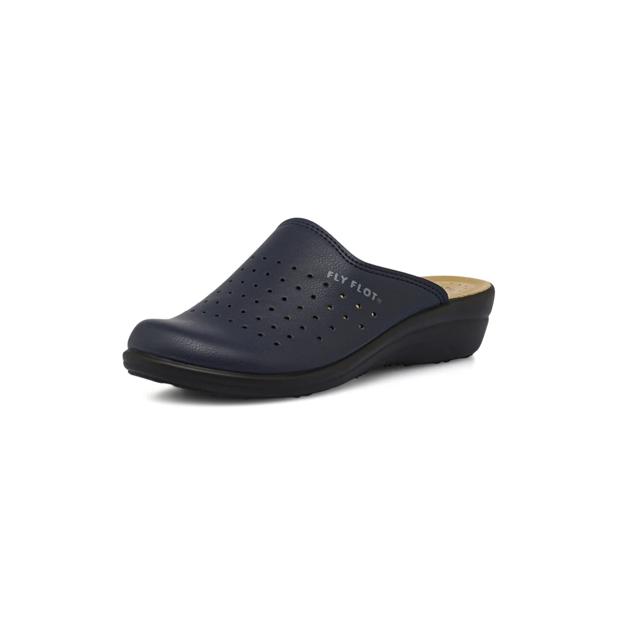 Ciabatte sanitarie blu da Donna anatomiche con zeppa Fly Flot - Image 2