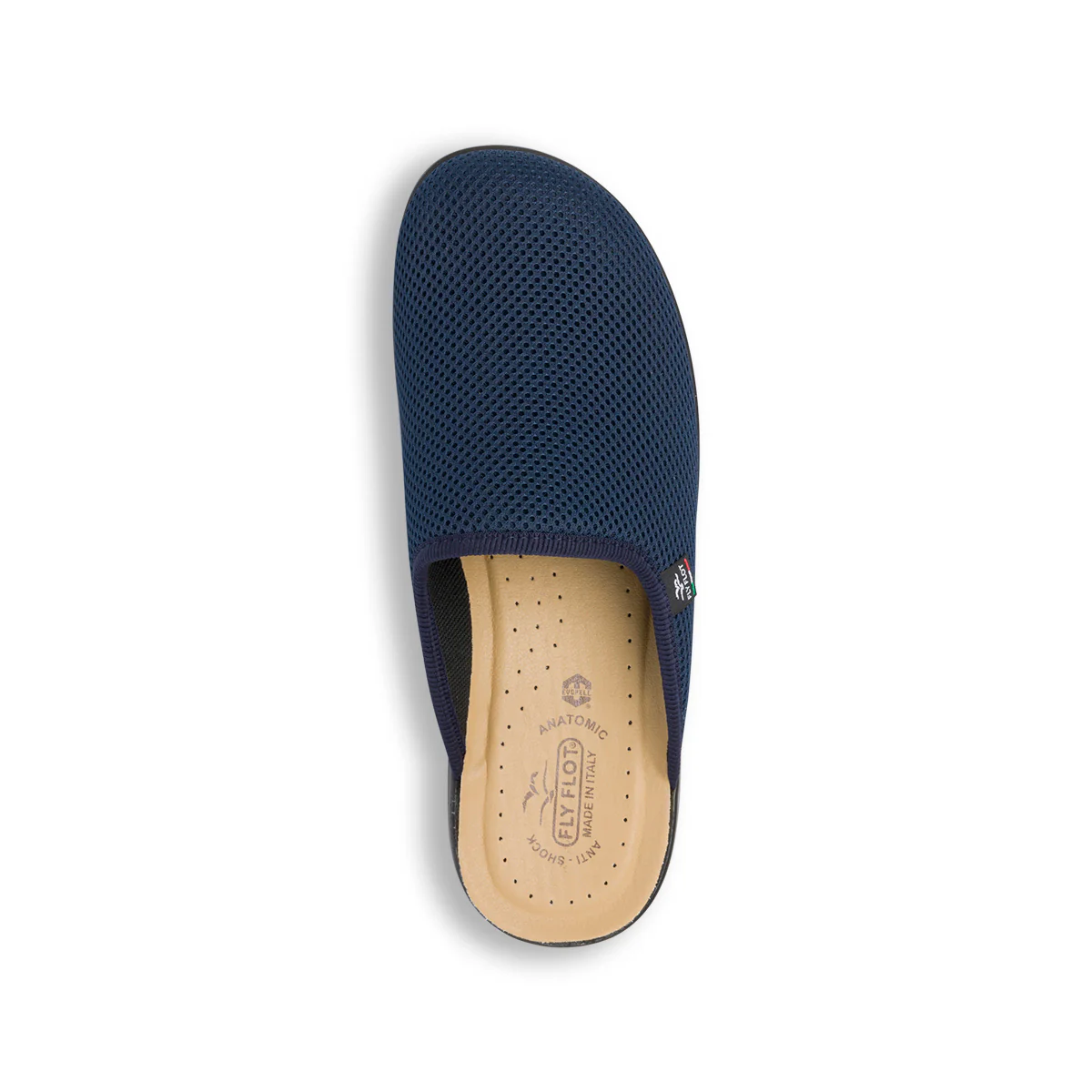 Ciabatte sanitarie blu da uomo con sottopiede anatomico Fly Flot - Image 4