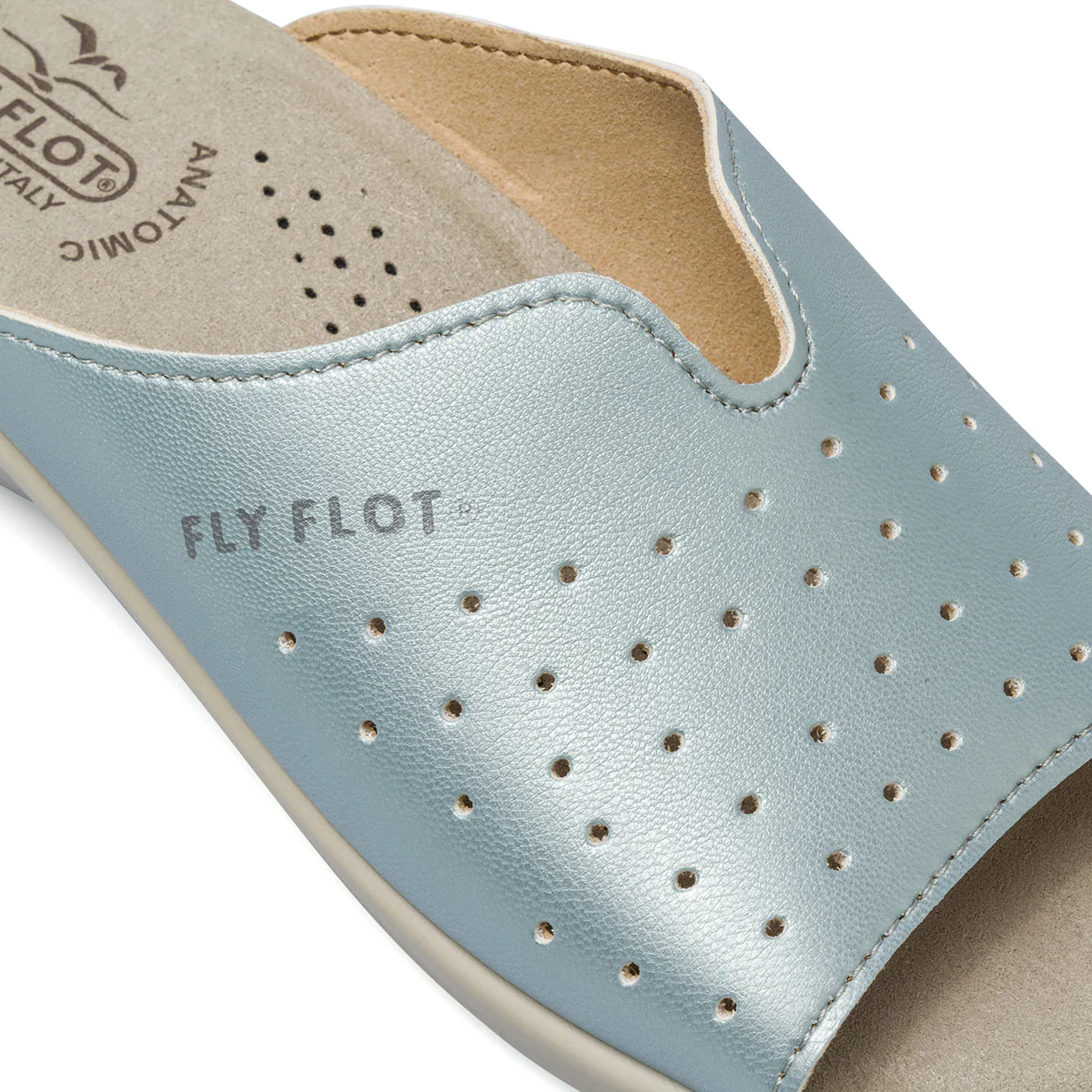 Ciabatte sanitarie da Donna azzurro effetto perlato Fly Flot - Image 5