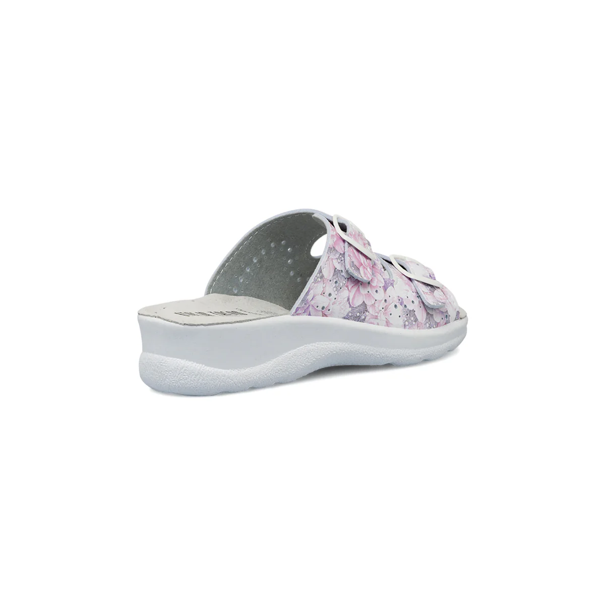 Ciabatte sanitarie  da donna bianche con soletta in pelle Italia Trend - Image 3