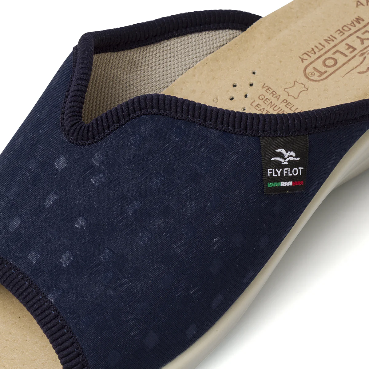 Ciabatte sanitarie da Donna blu con zeppa Fly Flot - Image 4