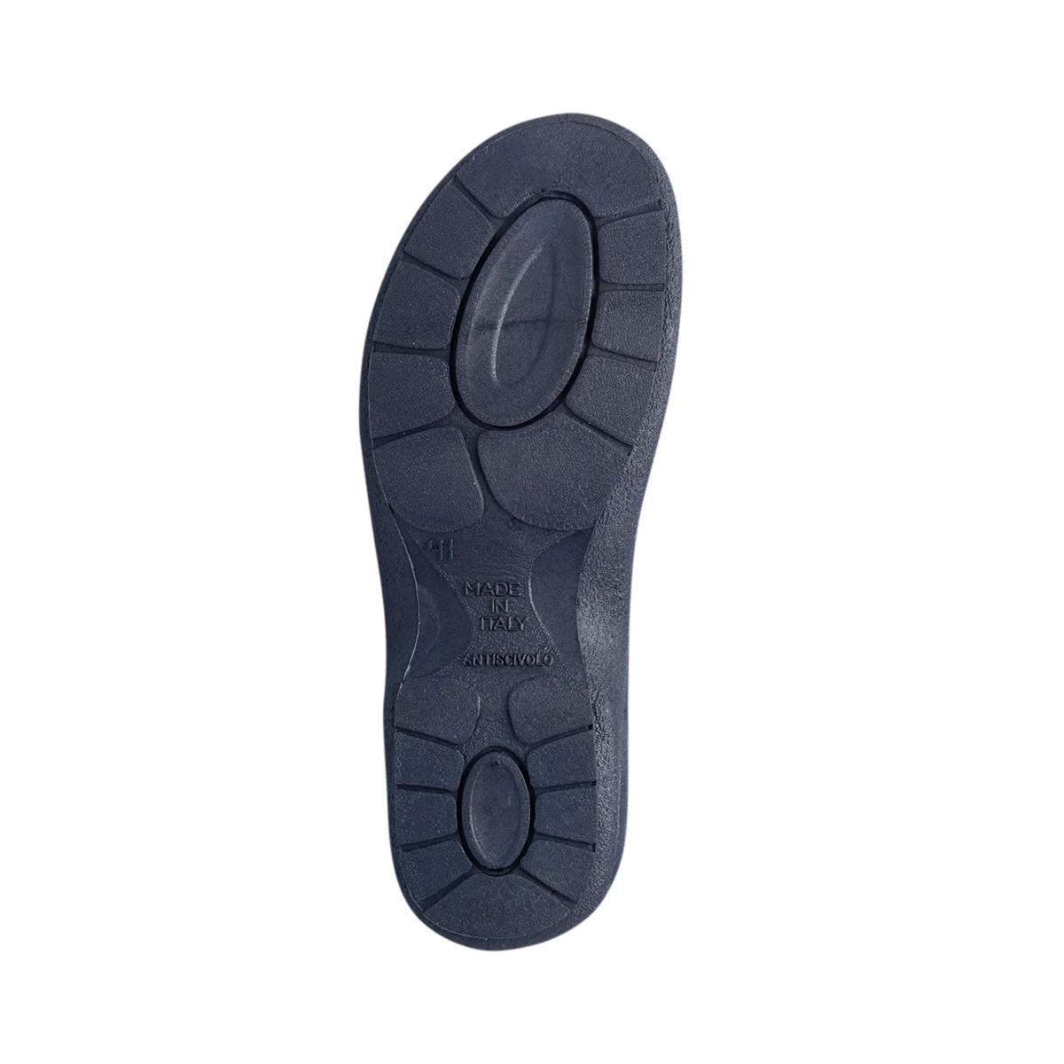 Ciabatte sanitarie da uomo blu in pelle con sottopiede anatomico Italia Trend - Image 4
