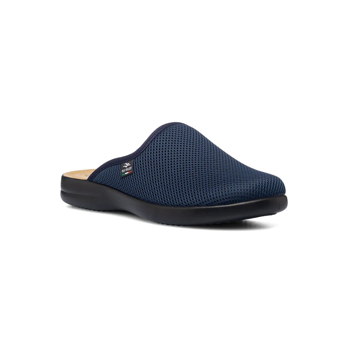Ciabatte sanitarie da uomo blu in tessuto con sottopiede anti-shock Fly Flot - Image 2