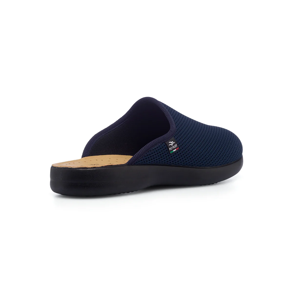 Ciabatte sanitarie da uomo blu in tessuto con sottopiede anti-shock Fly Flot - Image 3