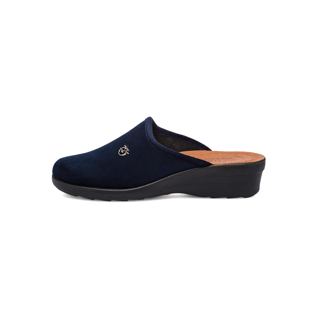 Ciabatte sanitarie effetto velluto blu da Donna Fly Flot