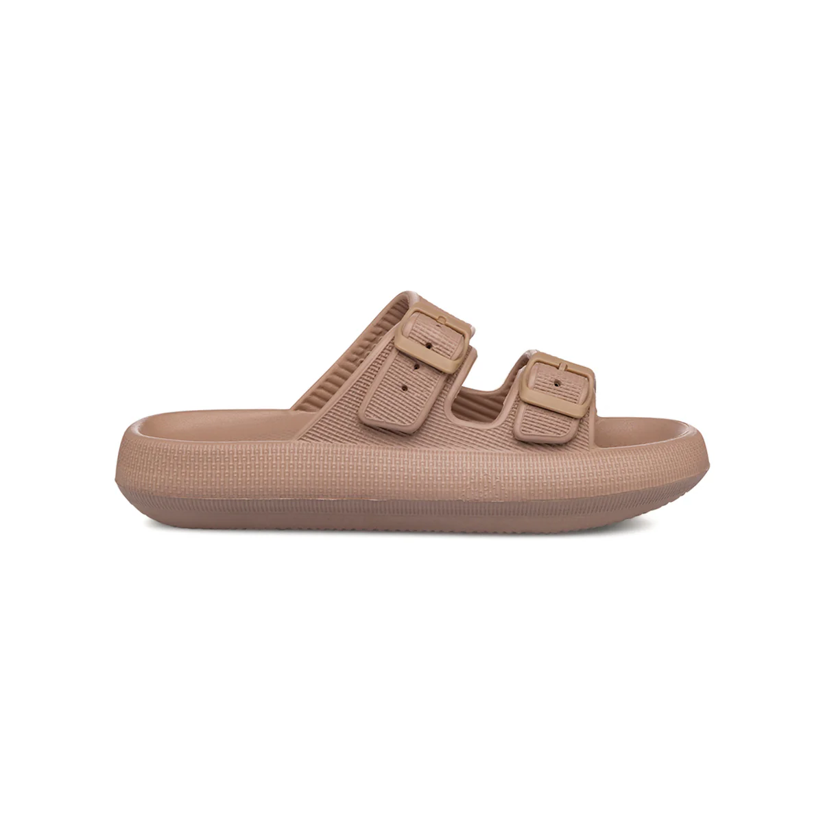Ciabatte taupe da Donna con doppia fibbia regolabile Lora Ferres On The Beach