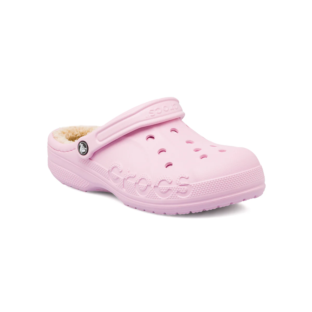 Ciabatte Baya Lined Clog Unisex rosa foderate in caldo pile Crocs - Image 2