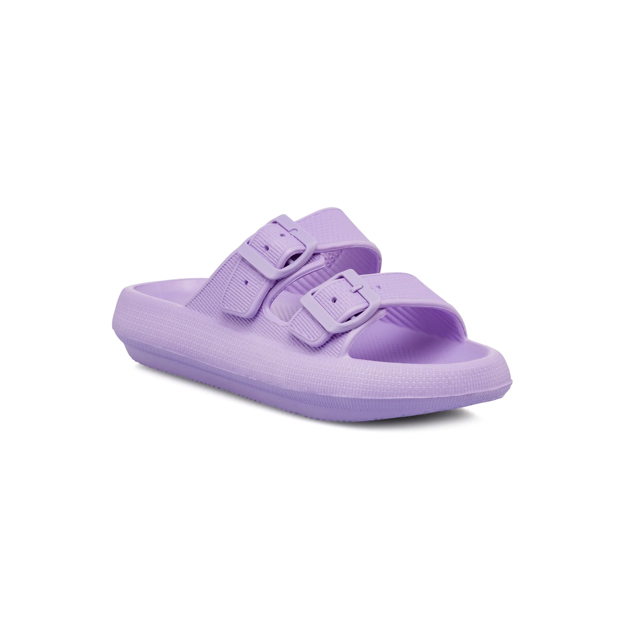 Ciabatte viola da Donna con doppia fibbia regolabile Lora Ferres On The Beach - Image 2