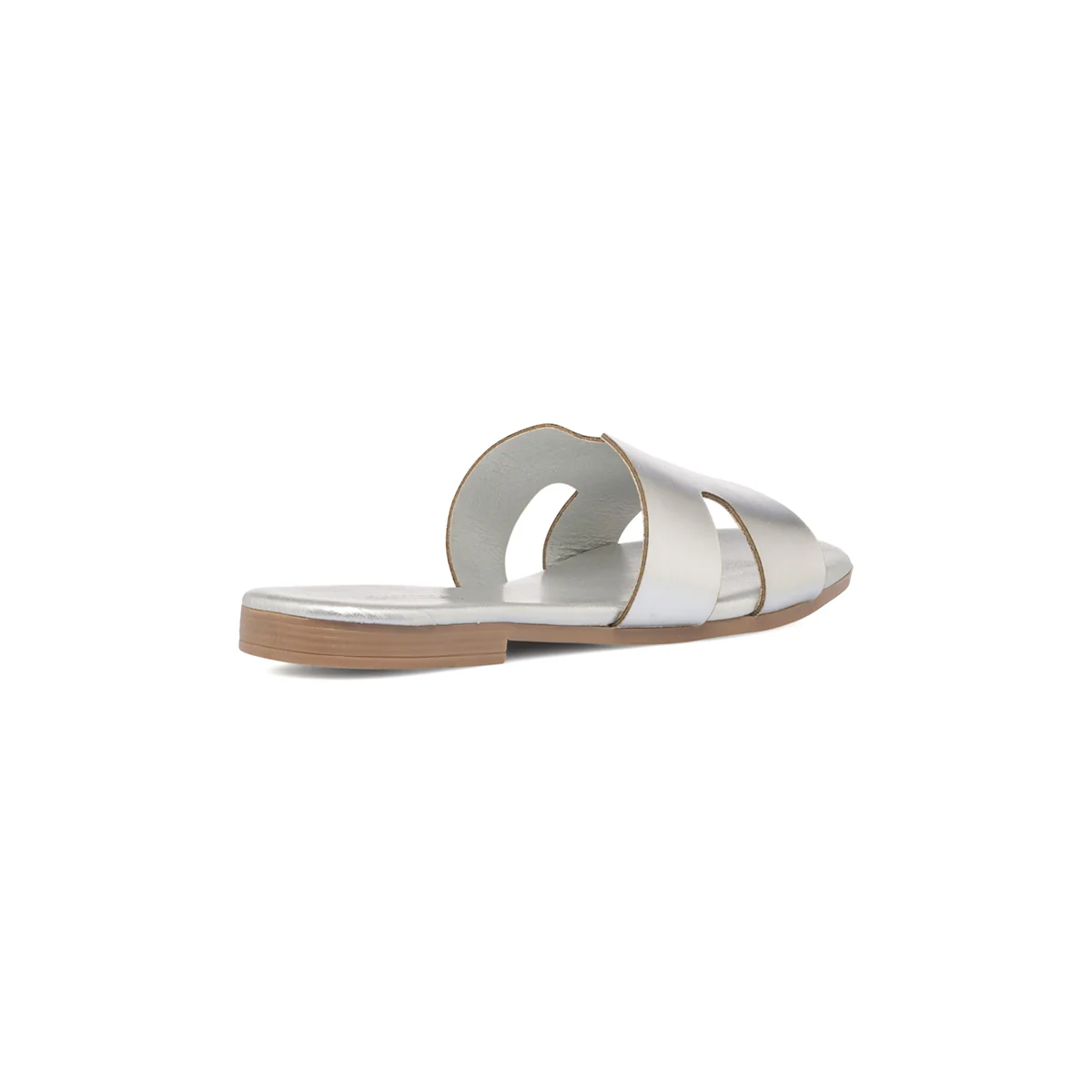 Ciabattine argento effetto laminato da donna Lora Ferres - Image 6