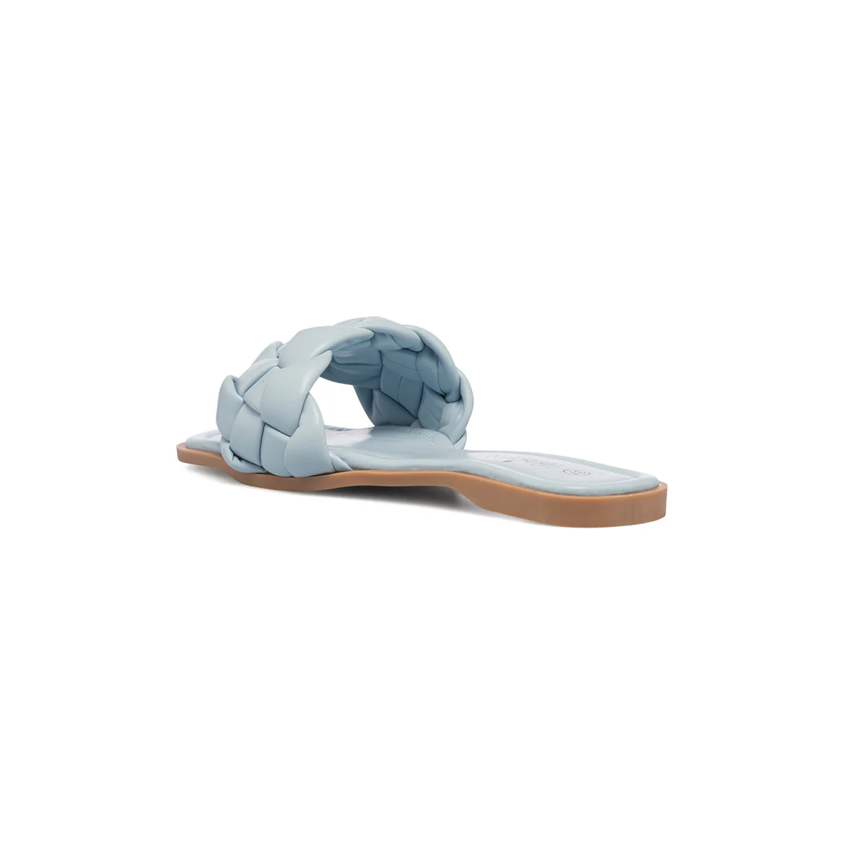 Ciabattine azzurre da donna con fascia intrecciata Lora Ferres - Image 6