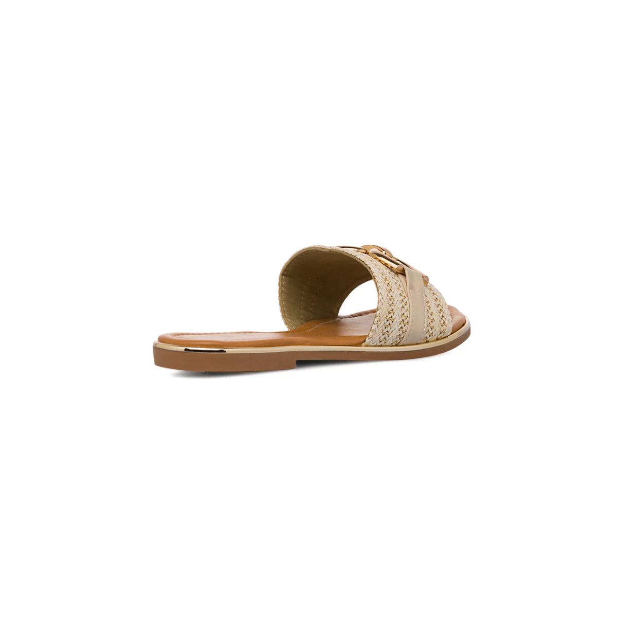 Ciabattine Beige da Donna effetto Rafia con dettaglio fibbia Lora Ferres - Image 3