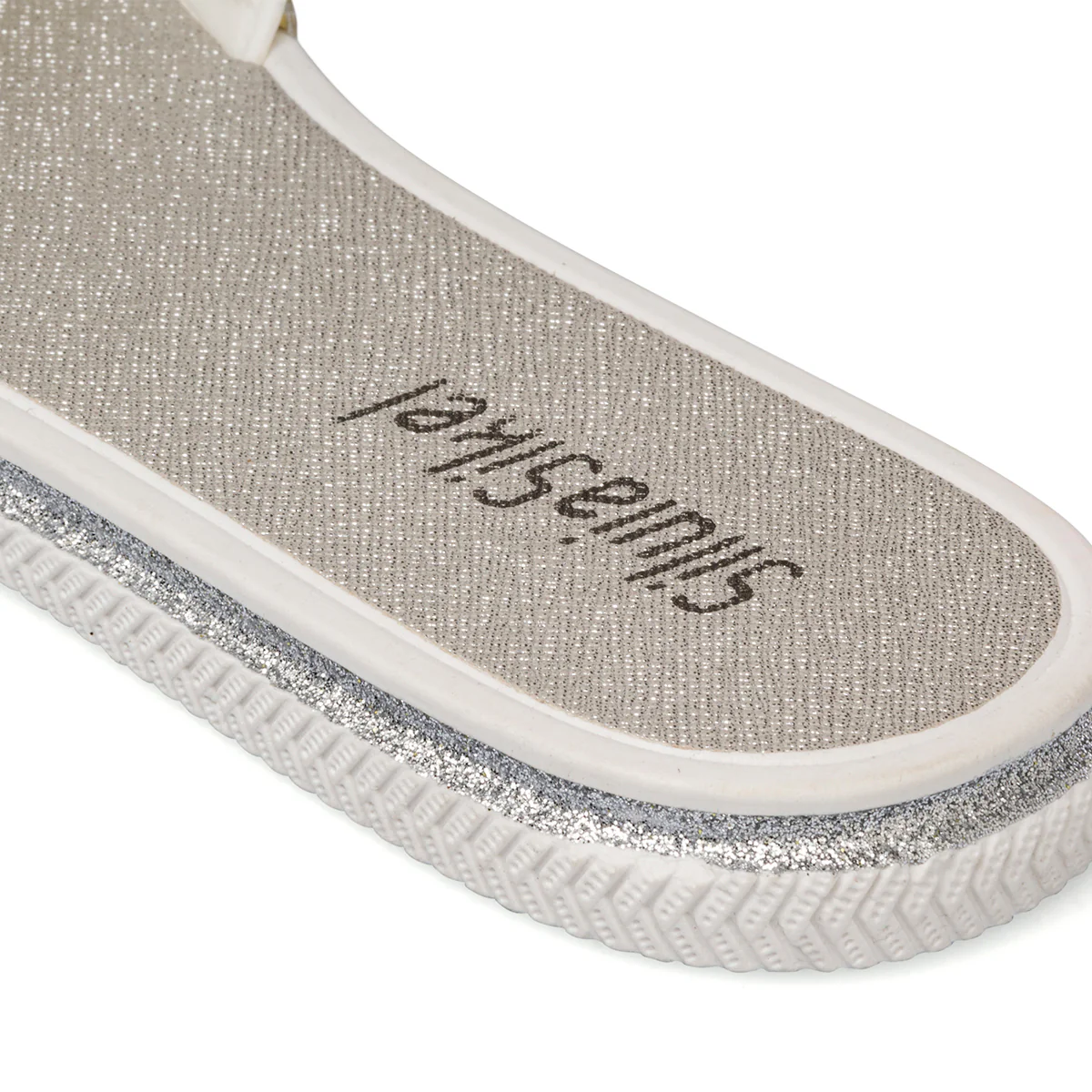 Ciabattine bianche con strass da donna Silvia Sikel - Image 6