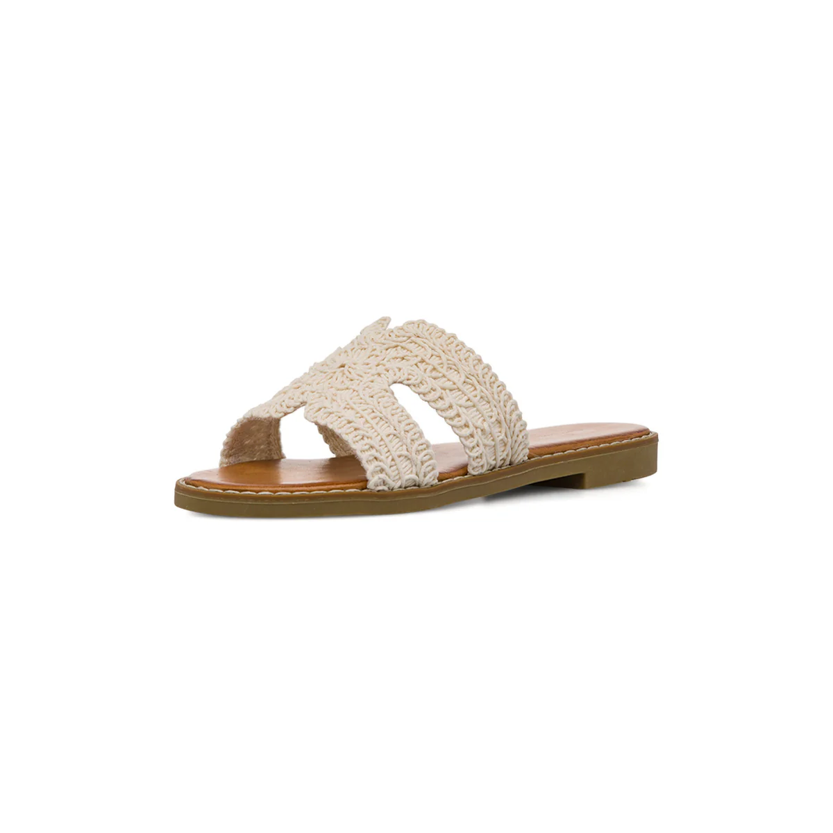 Ciabattine bianco off-white effetto crochet da Donna Lora Ferres - Image 6