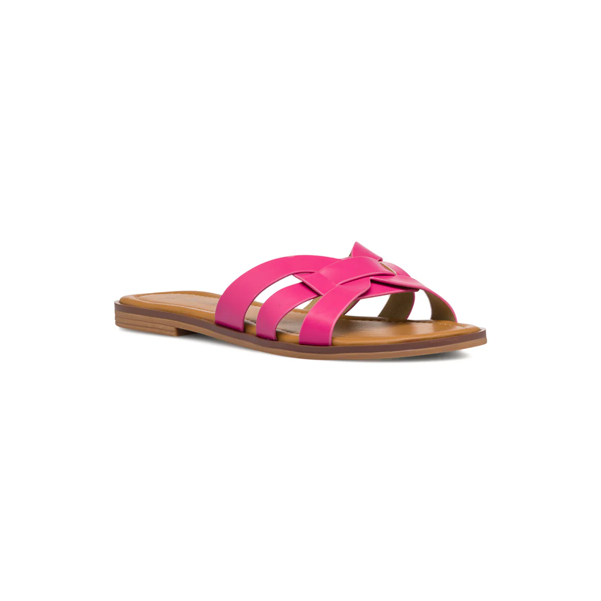 Ciabattine da donna con fascia intrecciata fucsia Lora Ferres - Image 5
