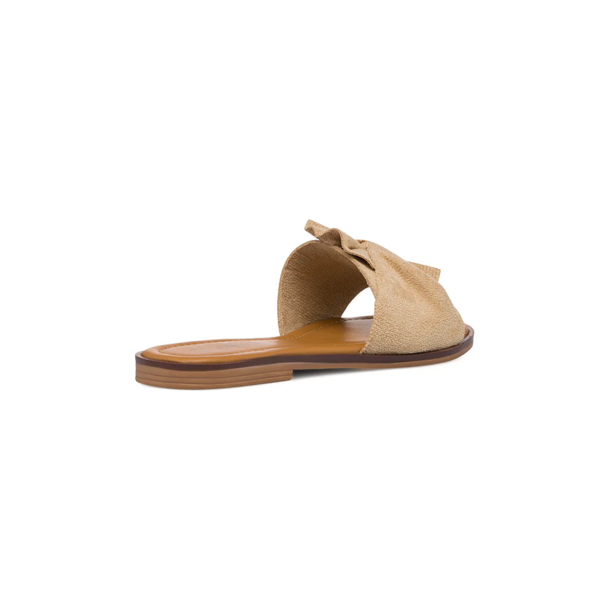 Ciabattine eleganti da donna beige con fiocco LoraFerres - Image 3