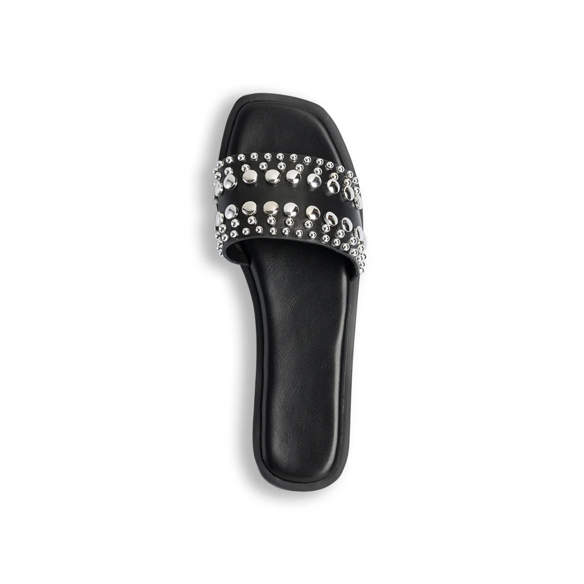 Ciabattine eleganti da donna nere con borchie Swish Jeans - Image 7