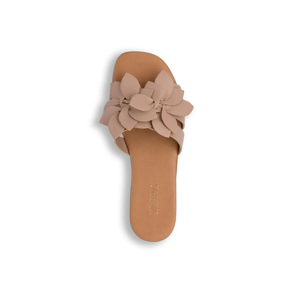 Ciabattine flat cuoio da Donna con fiore applicazione Lora Ferres - Image 7