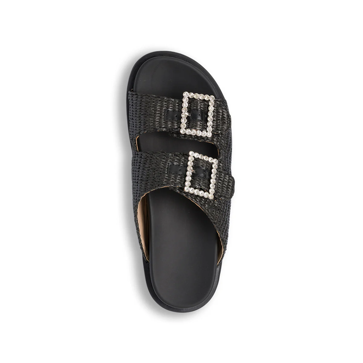 Ciabattine Nere da Donna con doppia Fibbia e strass Swish Jeans - Image 5