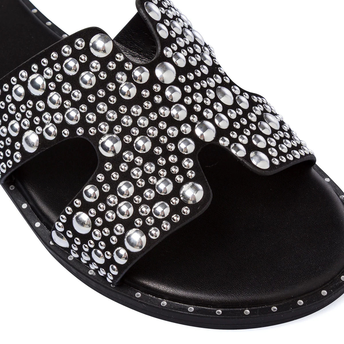 Ciabattine nere da Donna con borchie Swish Jeans - Image 4