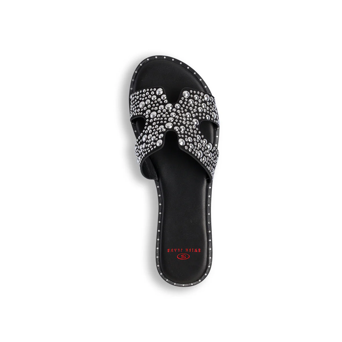 Ciabattine nere da Donna con borchie Swish Jeans - Image 5