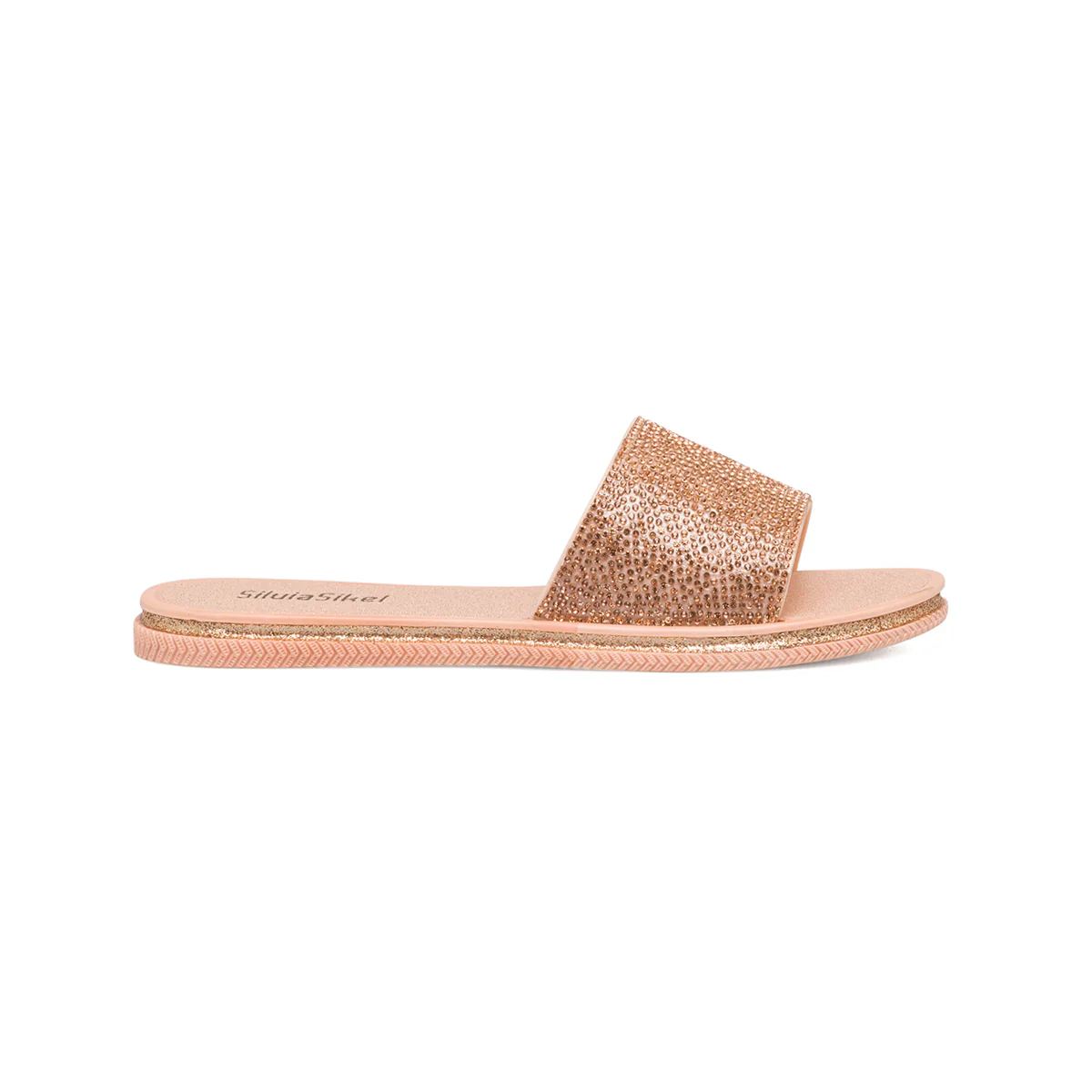 Ciabattine rosa con strass da donna Silvia Sikel