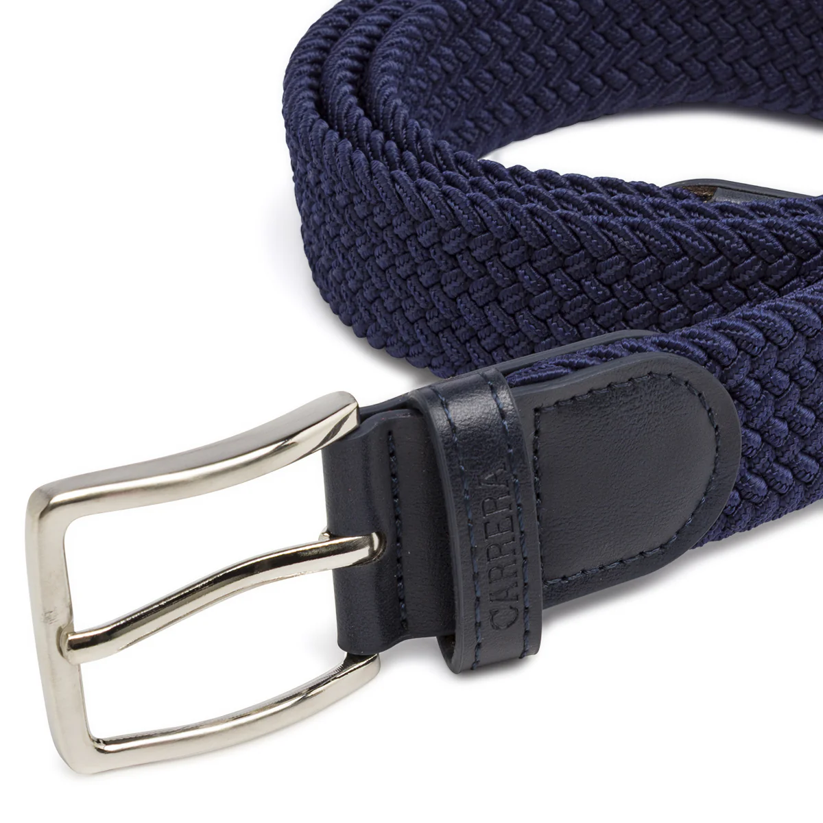 Cintura blu da Uomo intrecciata ed elastica Carrera Jeans - Image 4