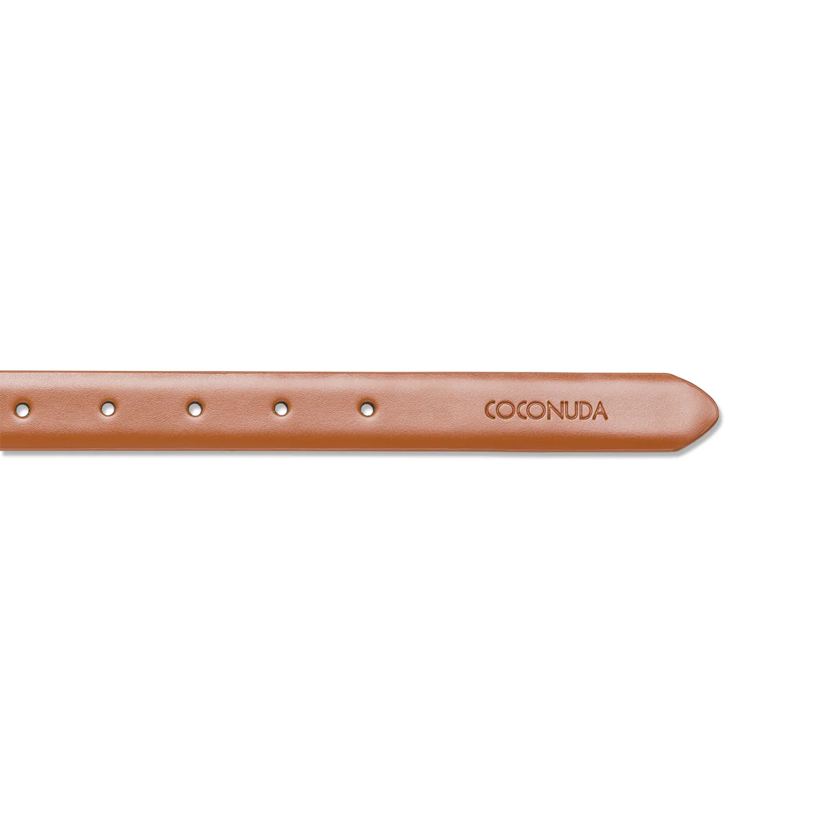 Cintura da donna color cuoio in pelle Coconuda - Image 4