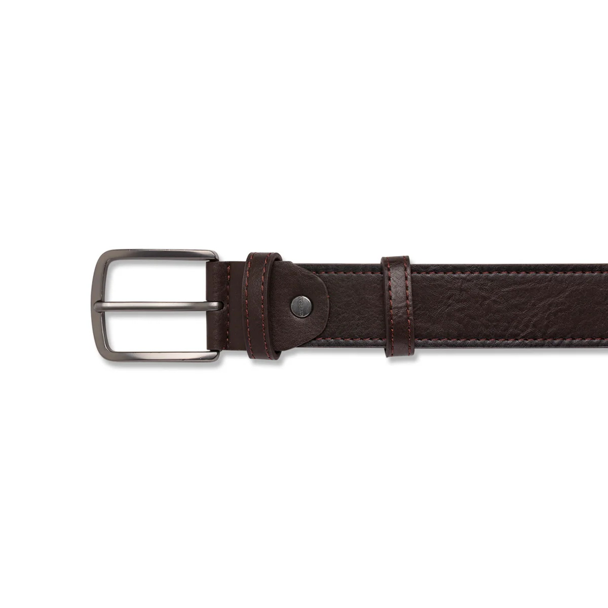 Cintura da Uomo Marrone con Fibbia Gunmetal Carrera - Image 2