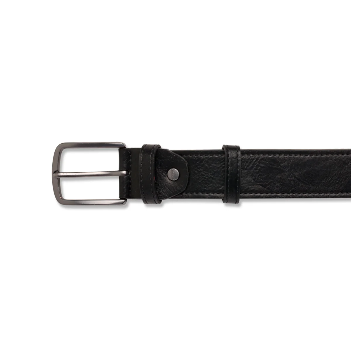 Cintura da Uomo Nera con Fibbia Gunmetal Carrera Jeans - Image 2