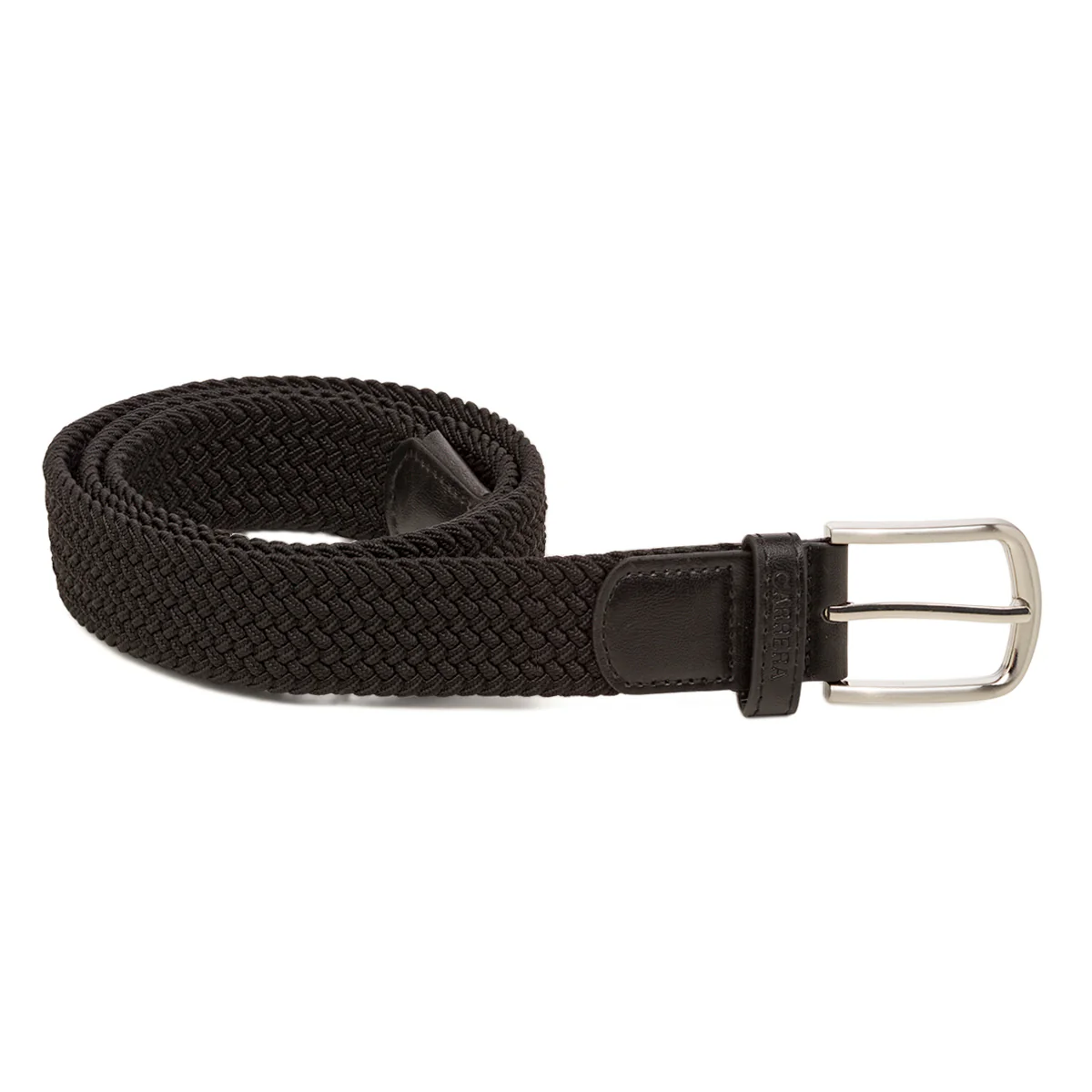 Cintura da Uomo Nera in Tessuto effetto Intrecciato Carrera Jeans - Image 3