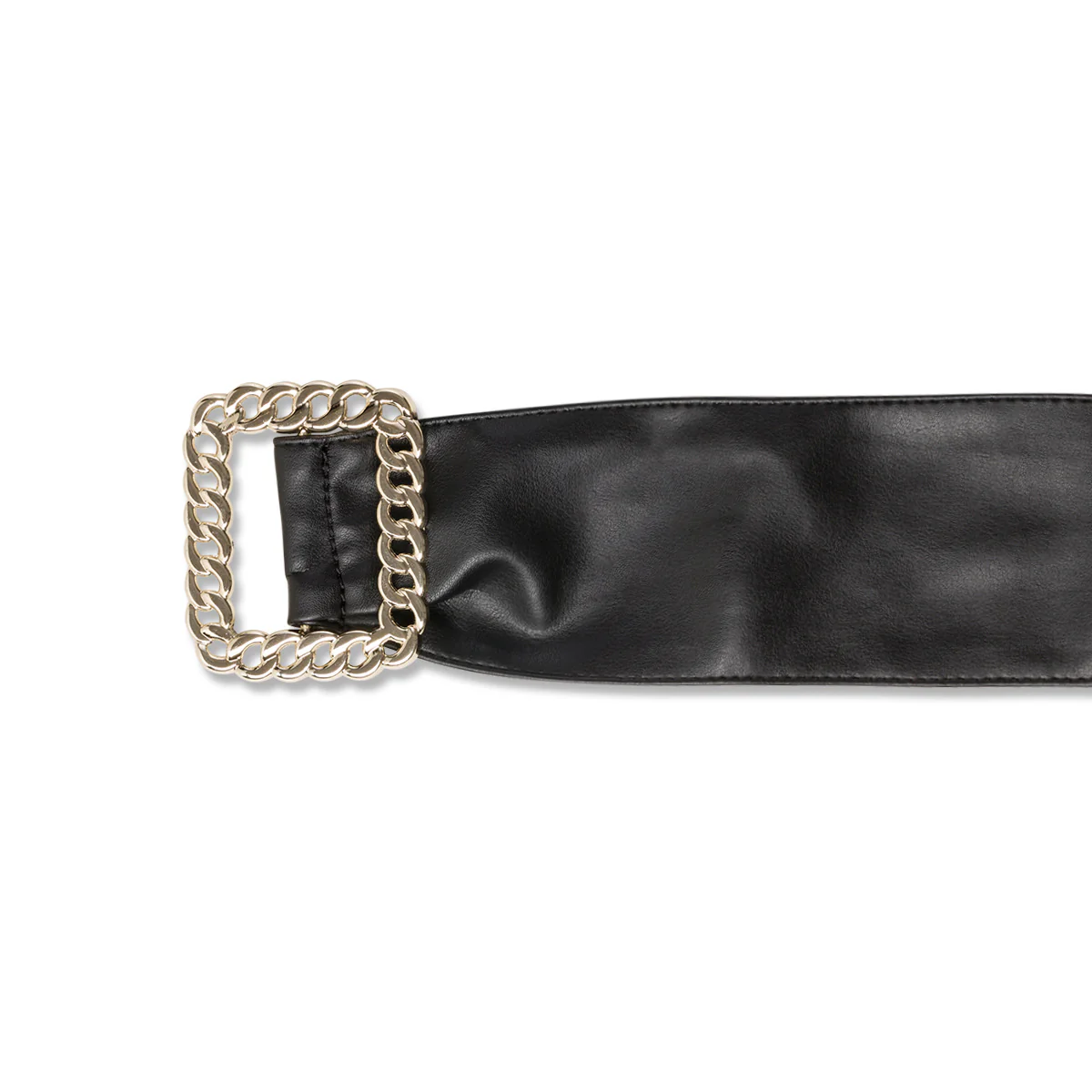 Cintura elastica nera da donna con maxi-fibbia Swish Jeans - Image 3