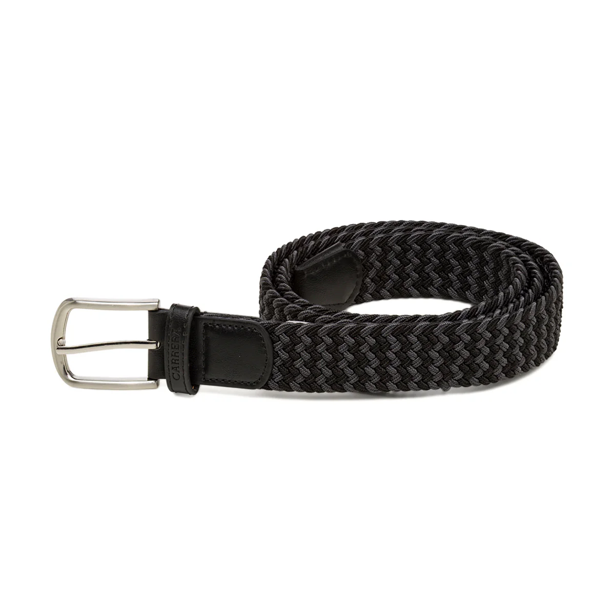 Cintura Intrecciata bicolore nero e grigio da Uomo Carrera
