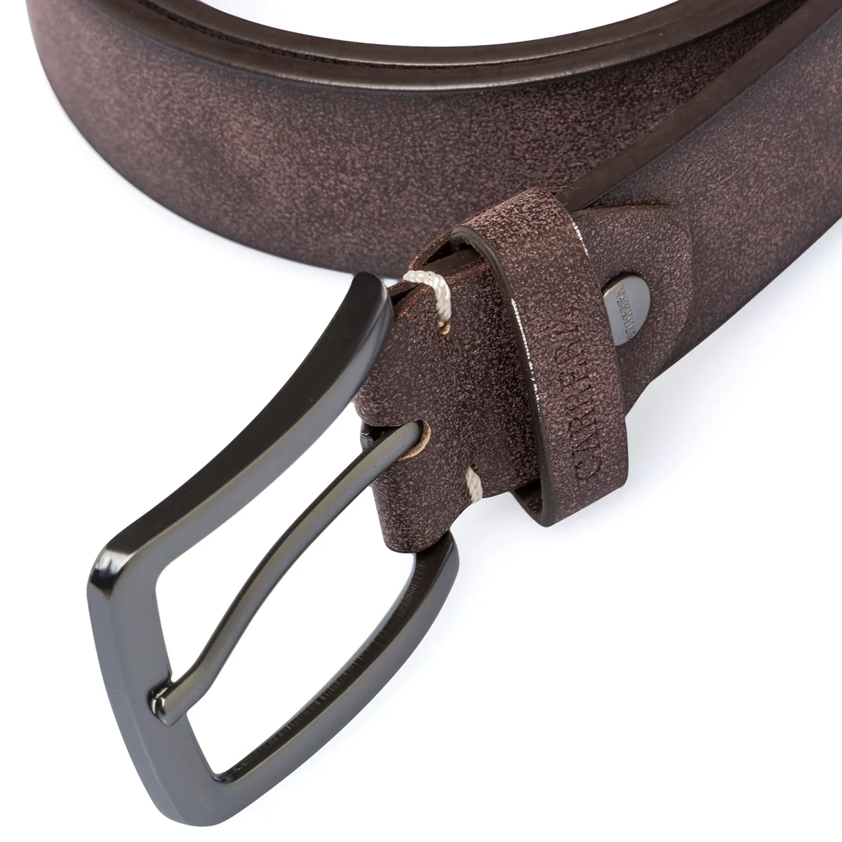 Cintura marrone da uomo con fibbia in metallo Carrera Jeans - Image 2