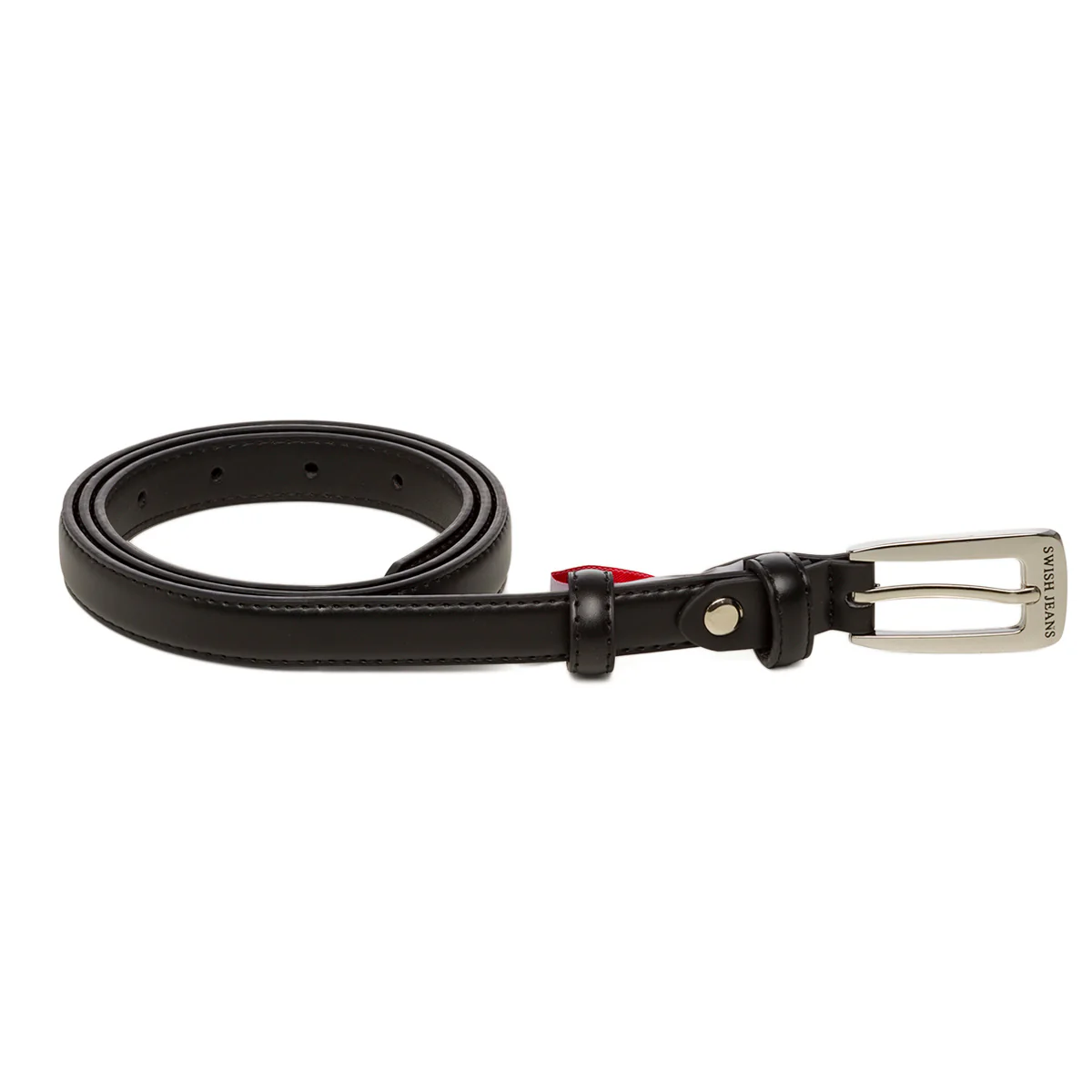 Cintura nera da donna con fibbia in metallo Swish Jeans