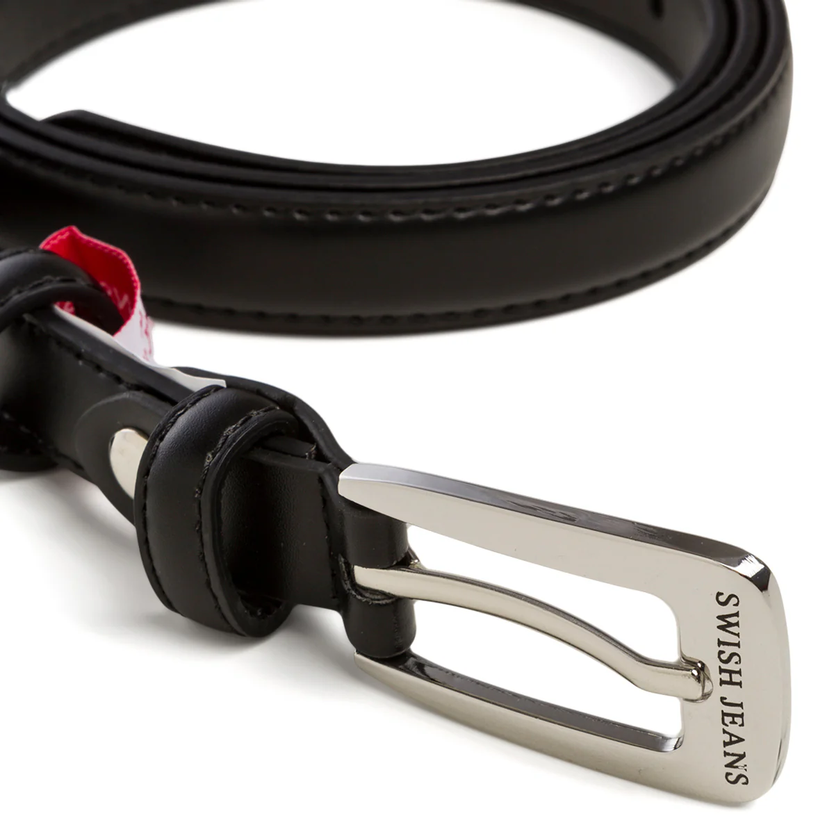 Cintura nera da donna con fibbia in metallo Swish Jeans - Image 4