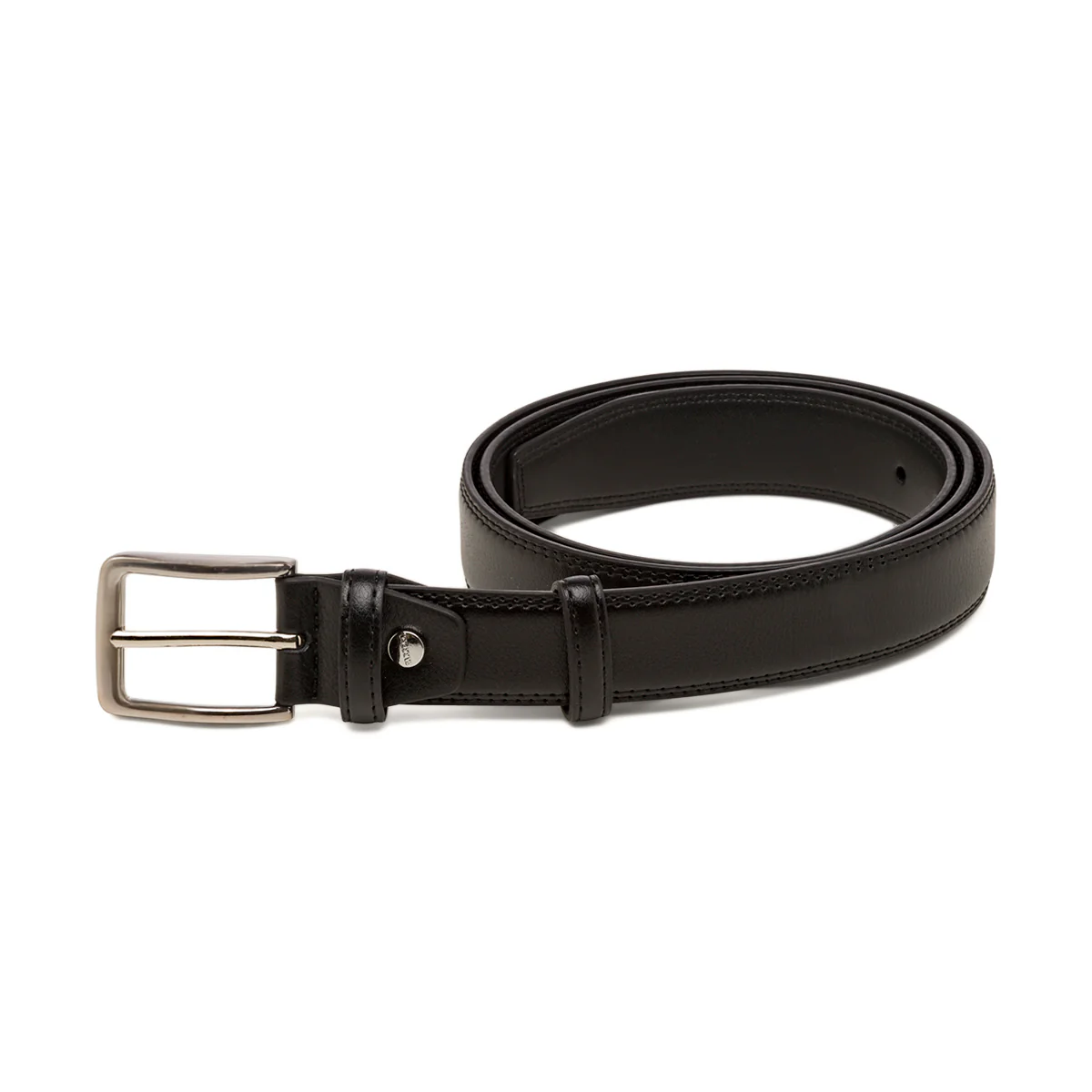 Cintura nera da Uomo in pelle con fibbia lucida Carrera Jeans