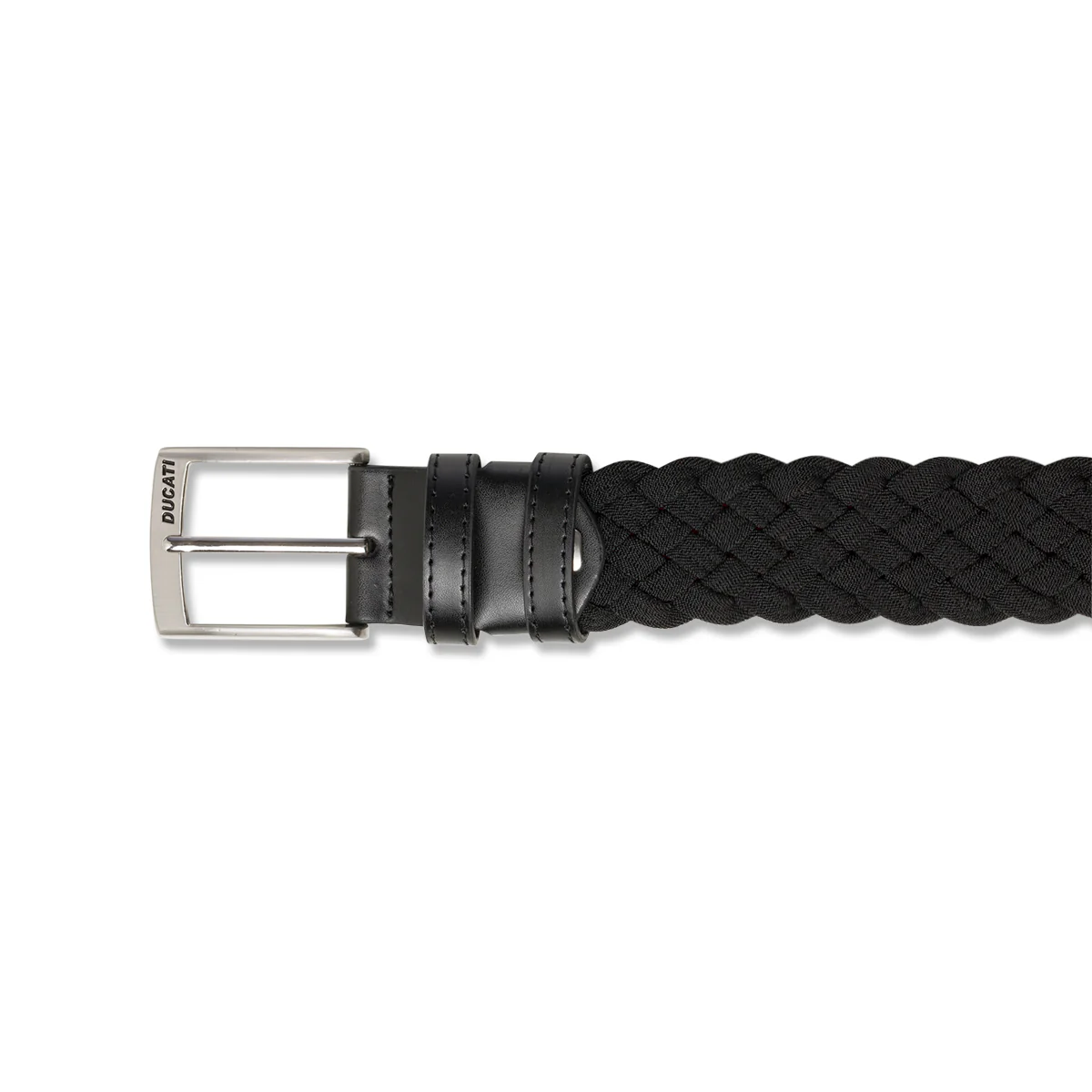 Cintura nera elasticizzata da uomo Ducati - Image 3
