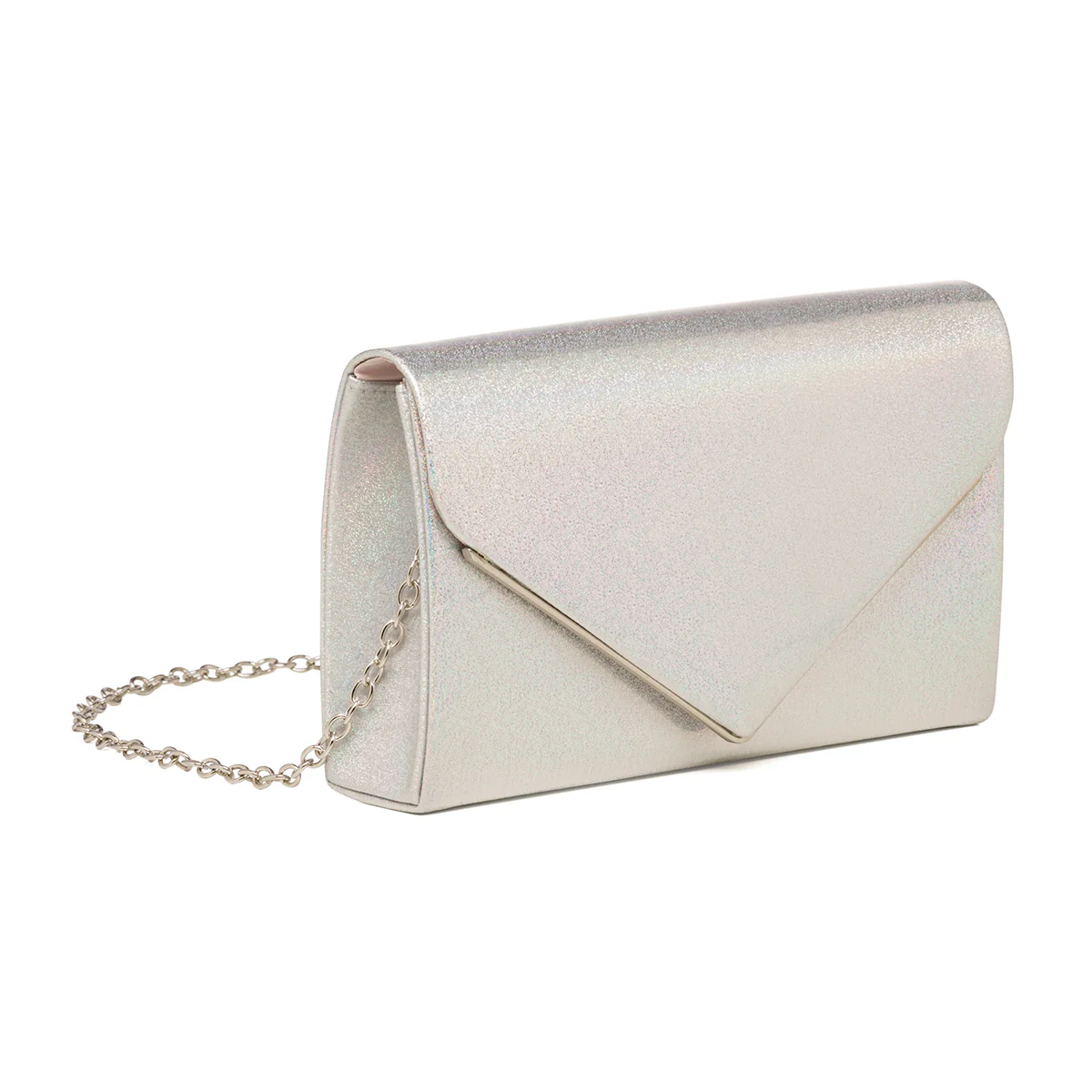 Clutch argento con dettagli in metallo Call It Spring Qweenbee - Image 3
