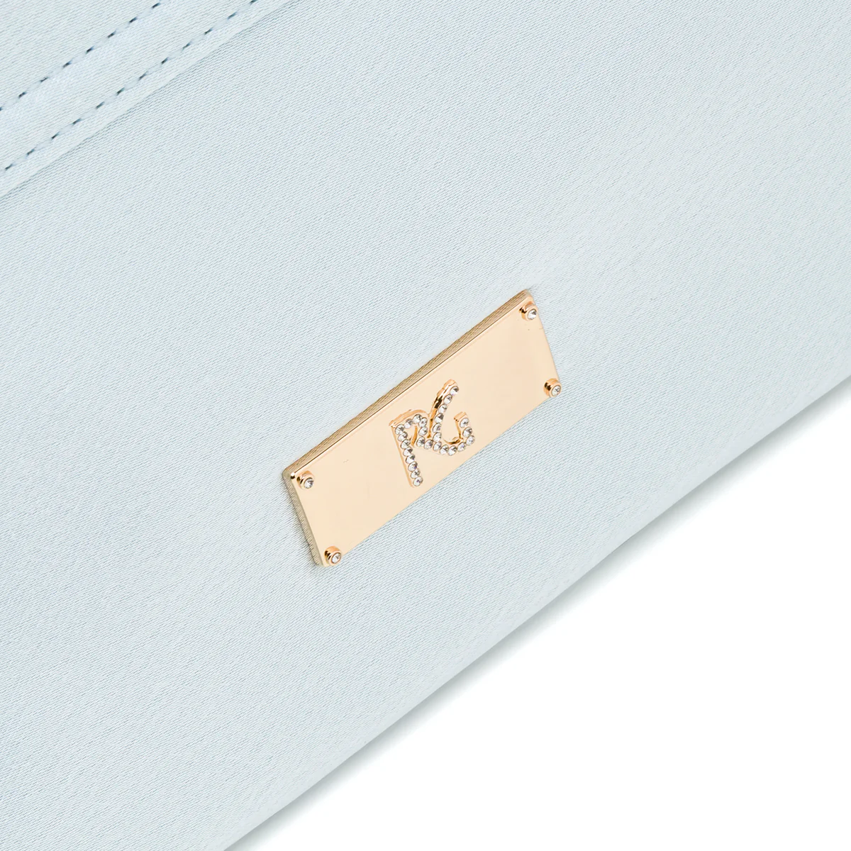 Clutch azzurra in raso da donna con strass Romeo Gigli Milano Yuri - Image 6