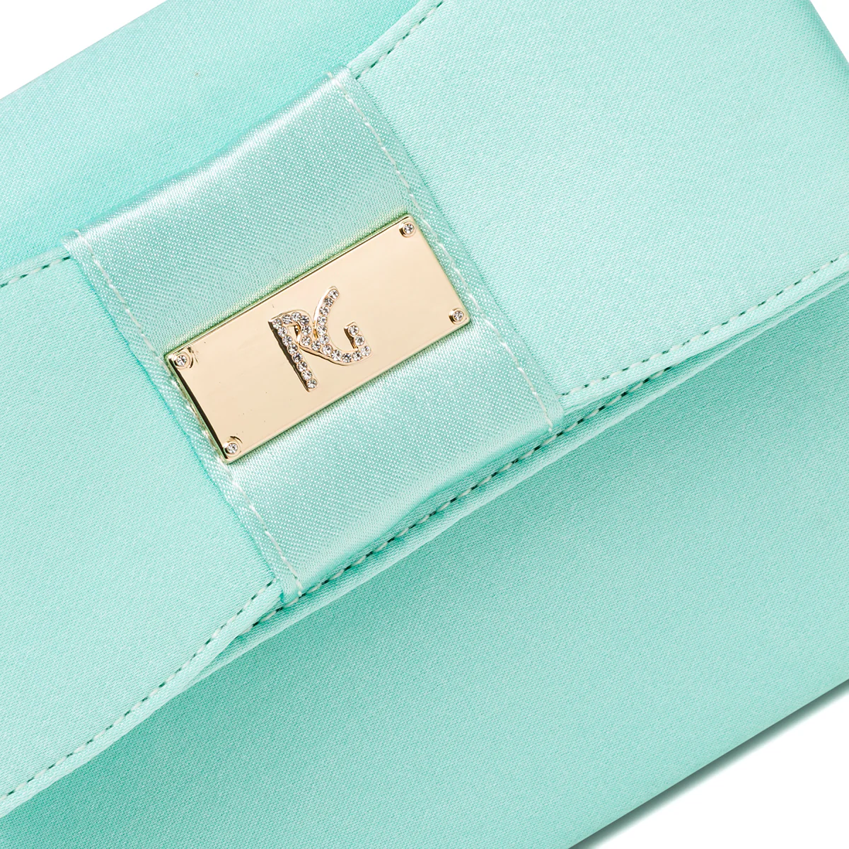 Clutch azzurra in raso da donna Romeo Gigli Milano Yasu - Image 4