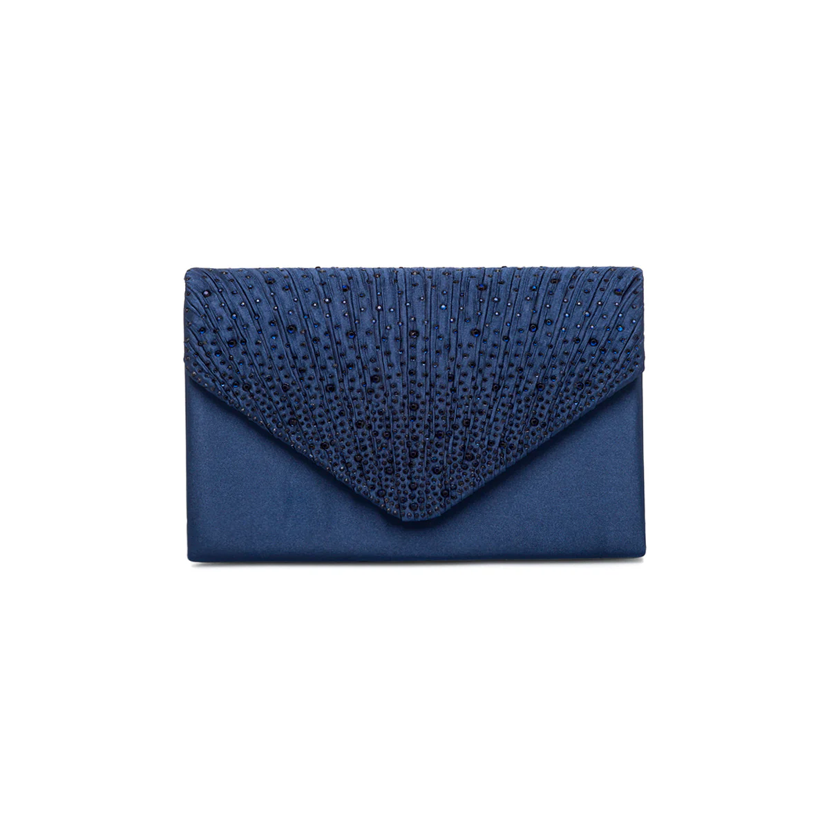 Clutch blu con strass da donna Lora Ferres