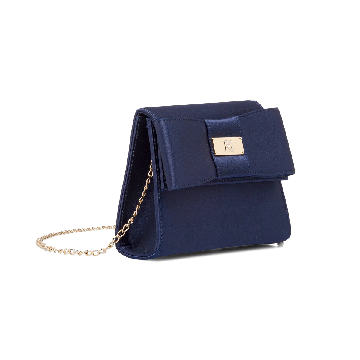 Clutch blu in raso da donna Romeo Gigli Milano Yasu - Image 2