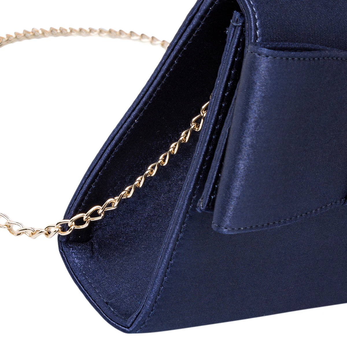 Clutch blu in raso da donna Romeo Gigli Milano Yasu - Image 3