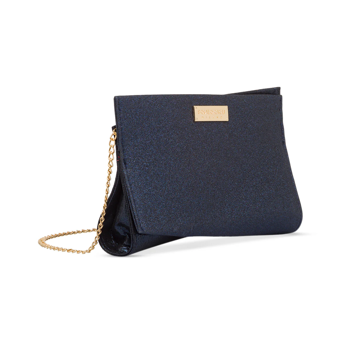 Clutch da donna blu con glitter Romeo Gigli Milano Kimi - Image 3