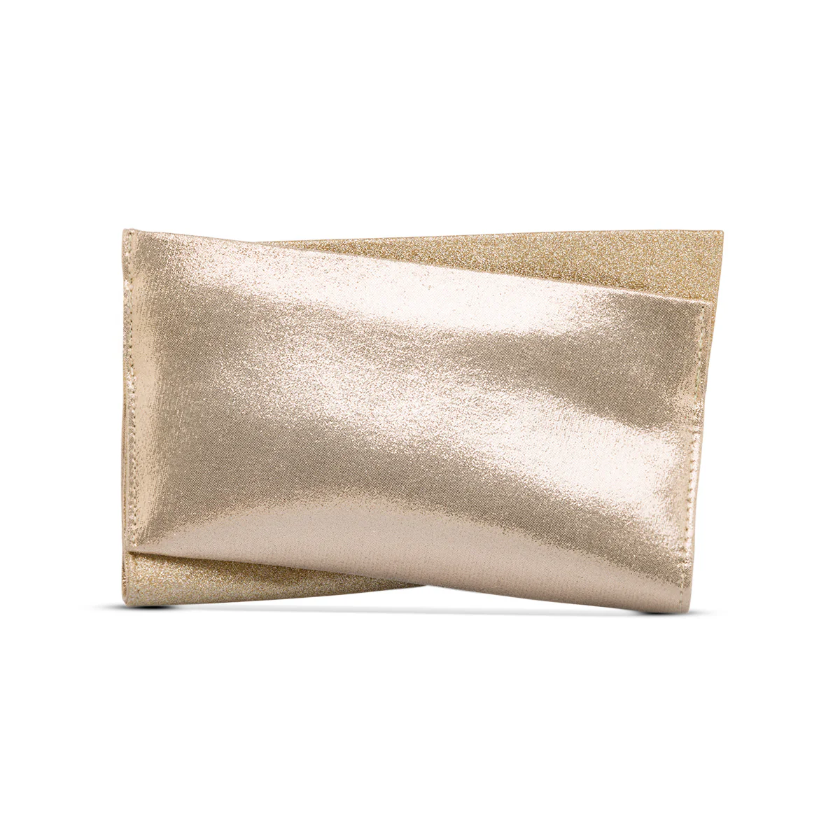 Clutch da donna champagne con glitter Romeo Gigli Milano Kimi - Image 2