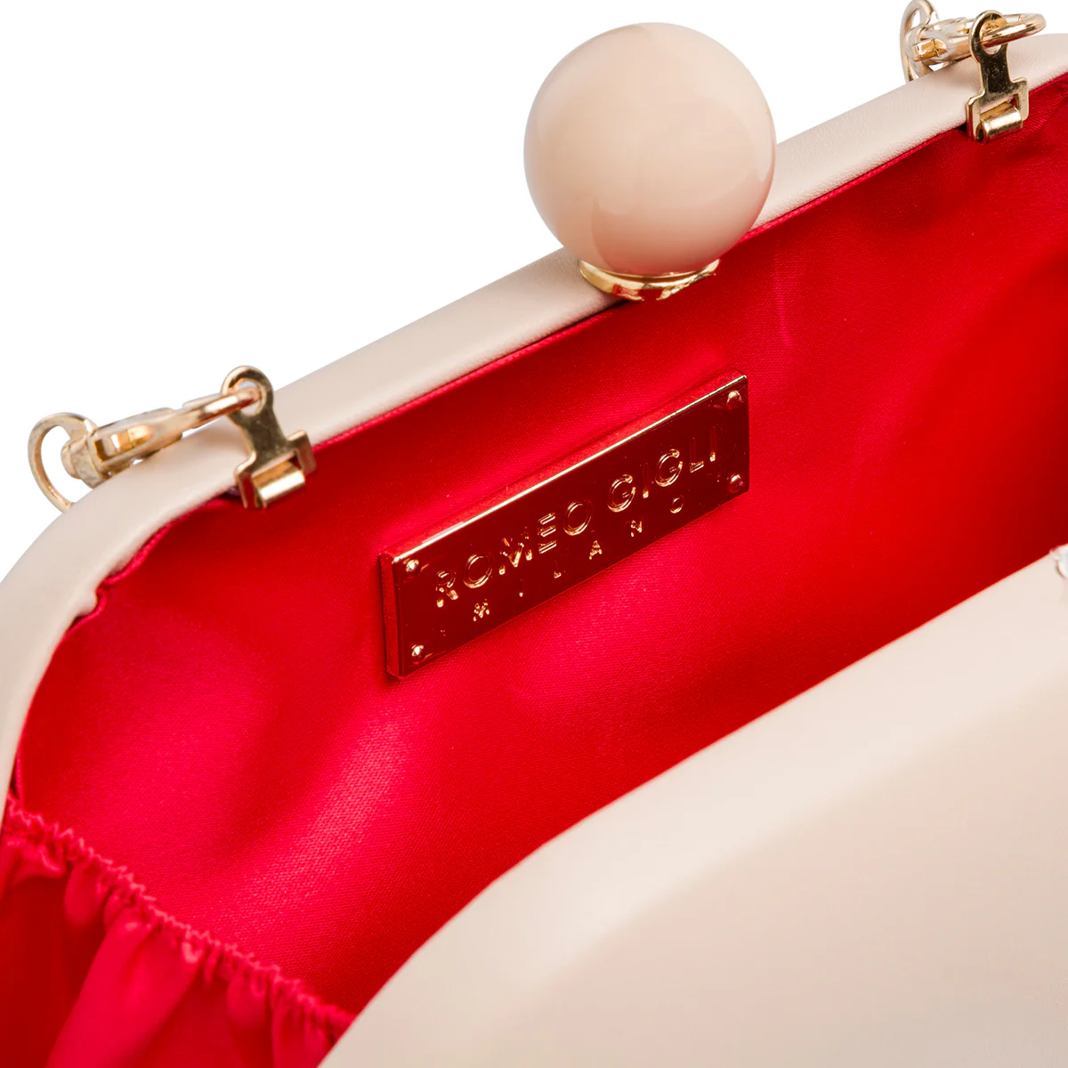 Clutch da donna nude Romeo Gigli Milano Alya - Image 4