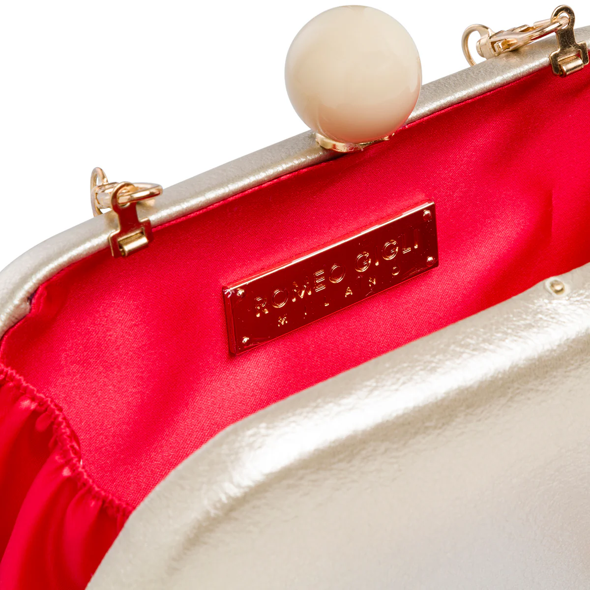 Clutch da donna platino Romeo Gigli Milano Alya - Image 4