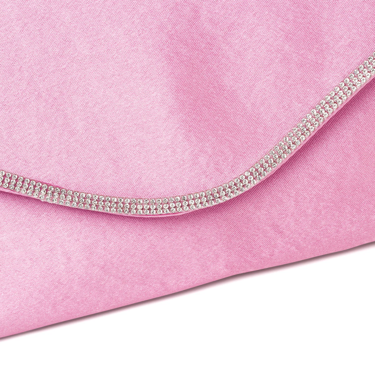 Clutch fucsia in raso da donna con strass Romeo Gigli Milano Yuri - Image 4