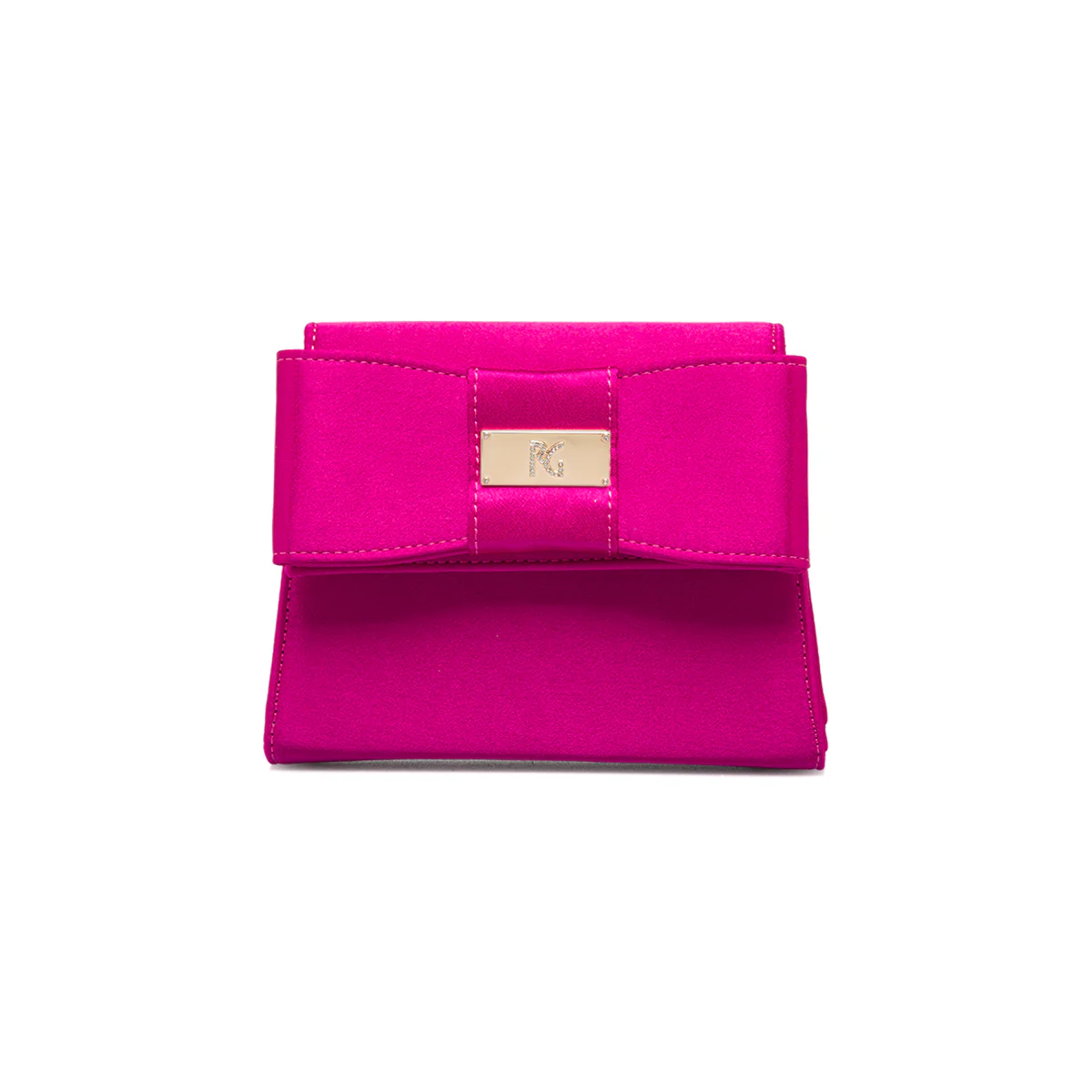 Clutch fucsia in raso da donna Romeo Gigli Milano Yasu