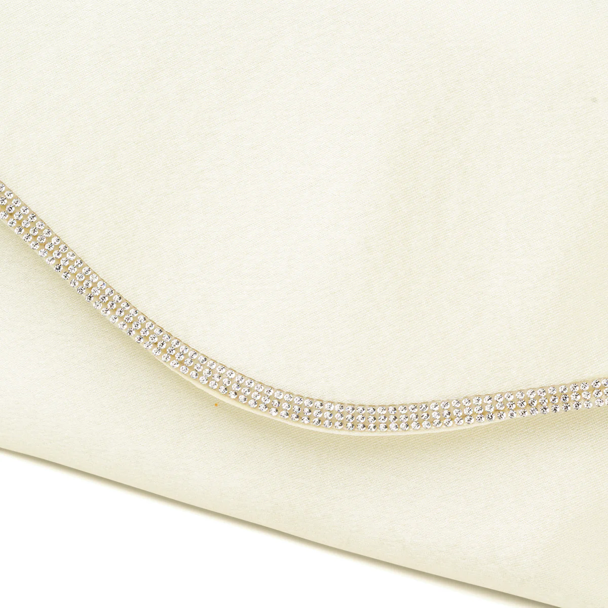 Clutch gialla in raso da donna con strass Romeo Gigli Milano Yuri - Image 4